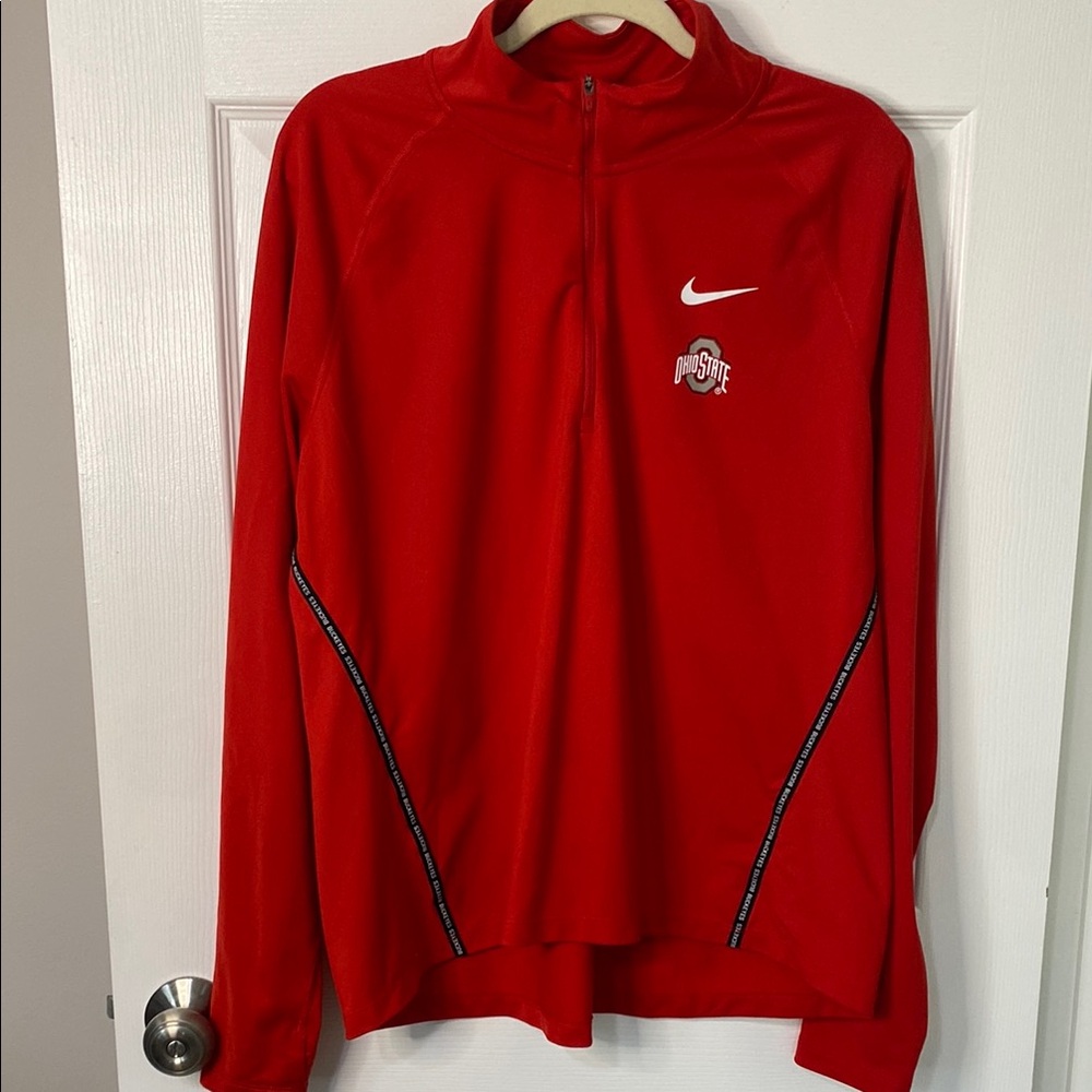 Nike Red Performance Jacket Full-Zip Athletic Wear - image 1